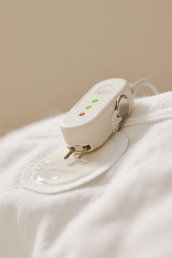 bed wetting alarm setup