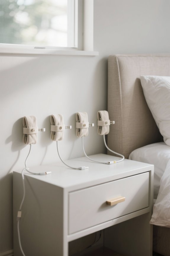 bedside cable organization solutions