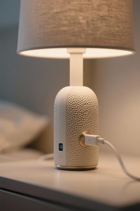 bedside lamp usb c considerations