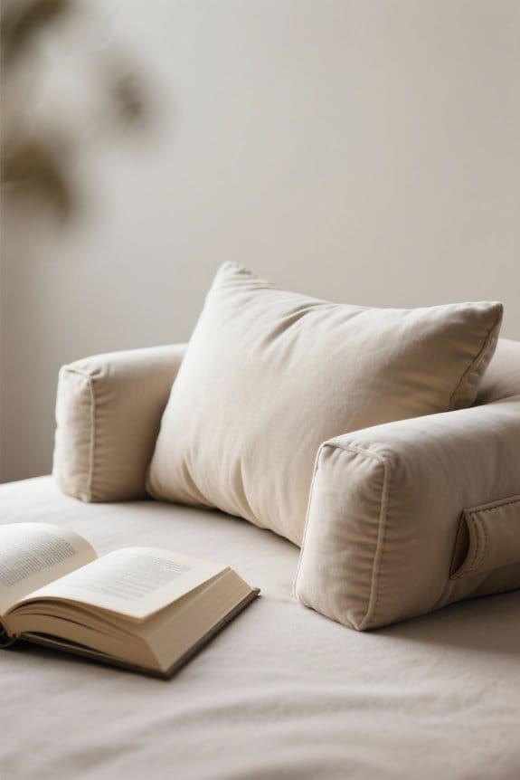 comfortable reading pillow selection