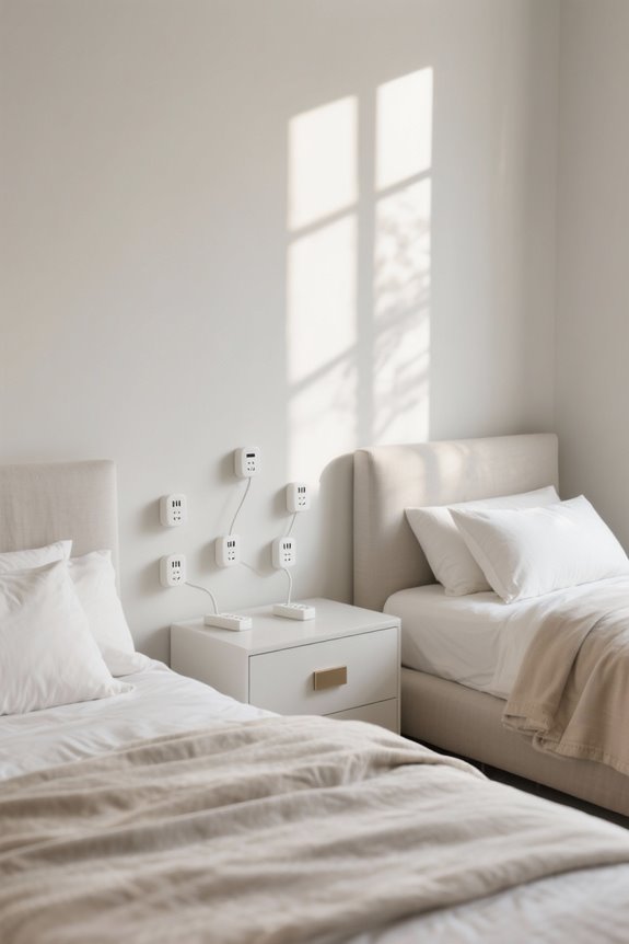 convenient bedside power strips