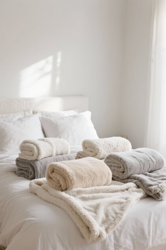 cozy heated sherpa blankets