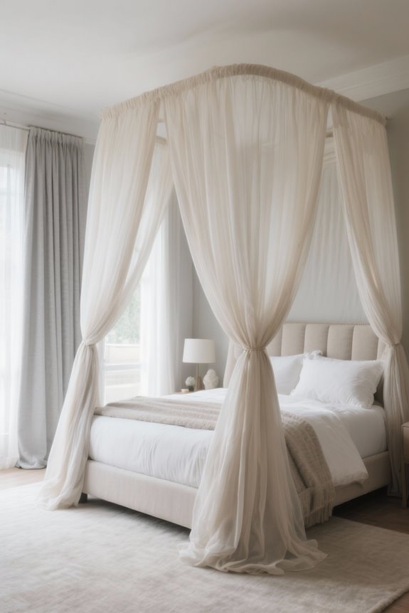 enchanting sheer canopy curtains
