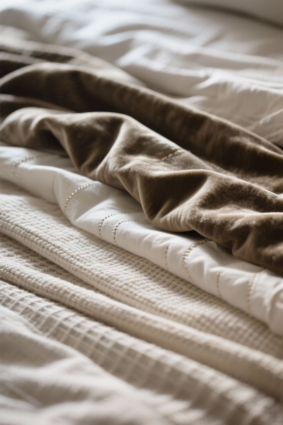 lighting enhances bedroom texture