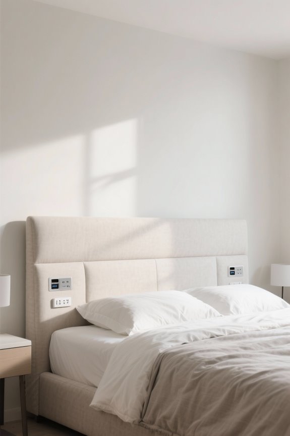 modern headboards with convenience