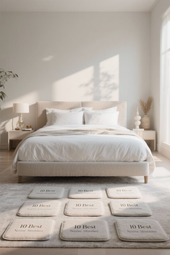 noise reducing bed frame pads