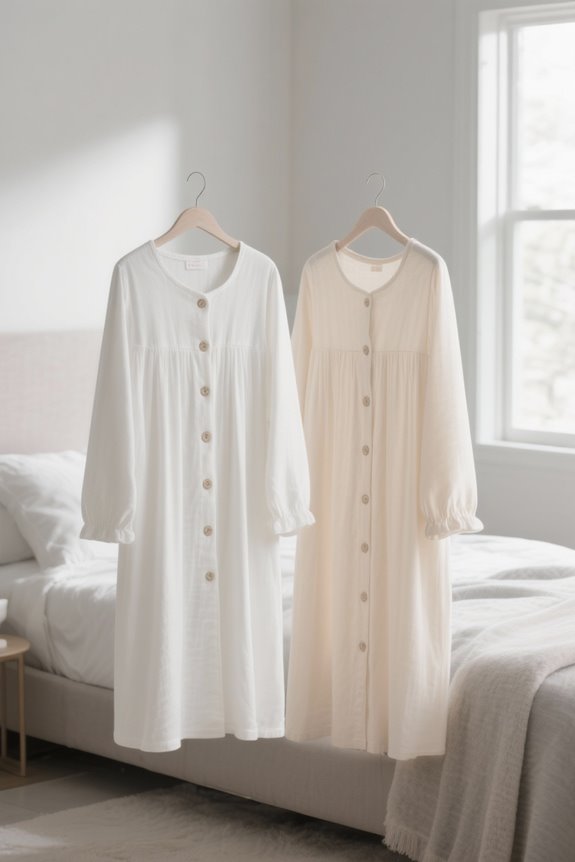 nursing nightgowns with buttons