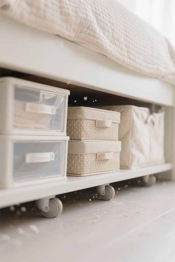 organize under bed storage efficiently