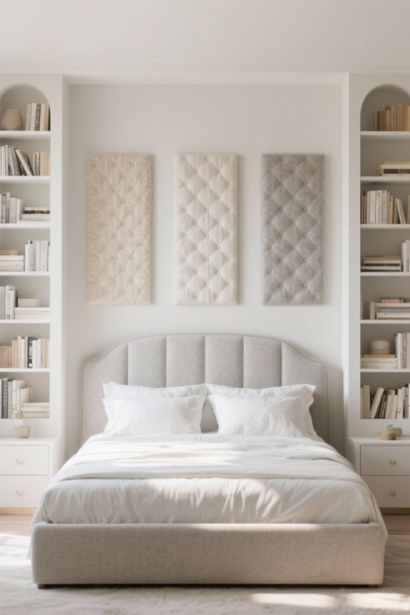 stylish functional bookcase headboards