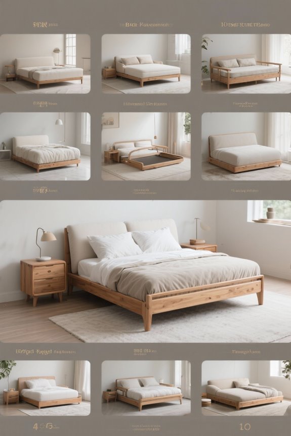 stylish functional wooden futon frames