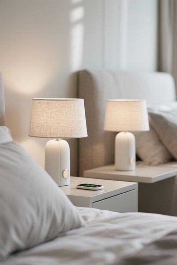 stylish wireless charging lamps