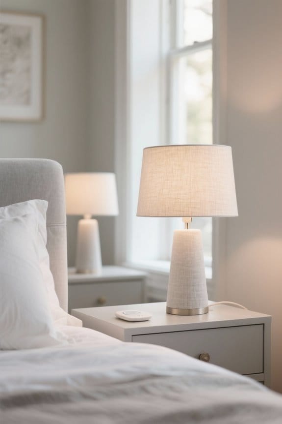 touch control bedside lamp features